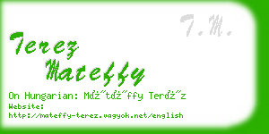 terez mateffy business card